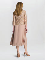 Adele Soutache Lace Jacket With Chiffon Dress