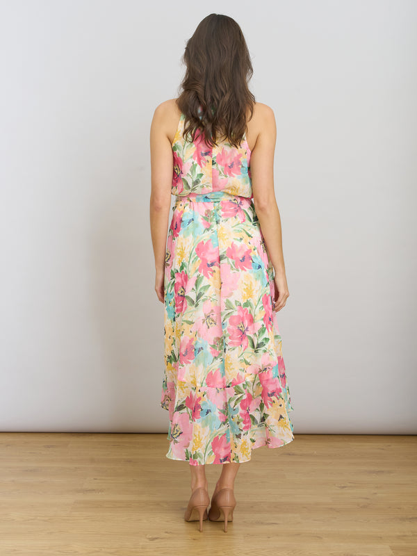 Beatrice Lurex Chiffon Dress