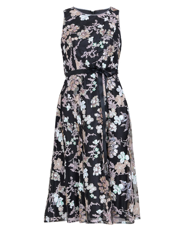 Alesha Embroidered Midi Fit And Flare