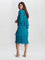 Lola Jacket And Asymmetric Triple Tiered Dress