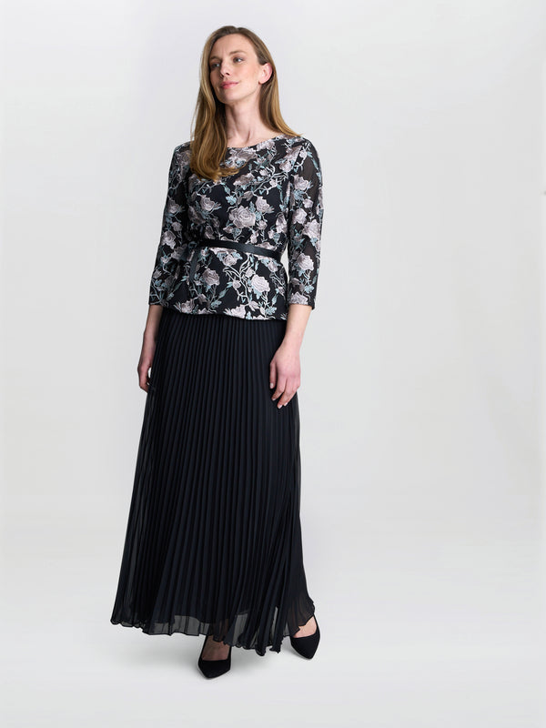 Annie Long Pleated Skirt