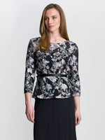 Brandy Embroidered Blouse With Tie Belt