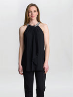 Elle Halter Top With Beaded Neck