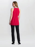 Elle Halter Top With Beaded Neck