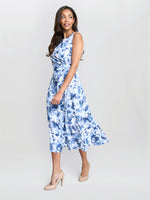 Emmy Floral Print Midi Dress