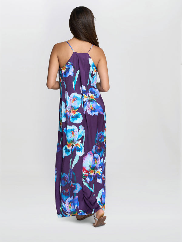Genny Floral Print Maxi Dress