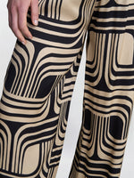 Quinn Satin Pull On Wide Leg Trouser