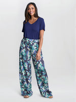 Quinn Satin Pull On Wide Leg Trouser