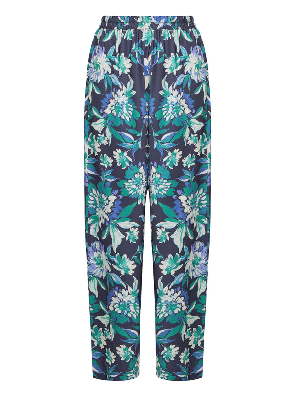 Quinn Satin Pull On Wide Leg Trouser