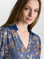 Regina Waisted Chambray Detail Dress