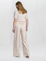 Sabine Satin Jacquard Pull On Trouser