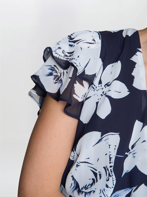 Teresa Floral Chiffon Dress