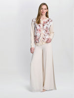 Vilma Floral Satin Front Cardigan