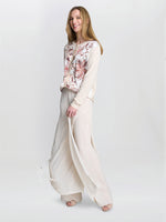 Vilma Floral Satin Front Cardigan
