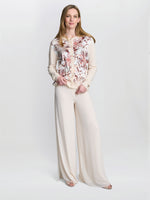 Vilma Floral Satin Front Cardigan