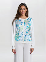 Vilma Floral Satin Front Cardigan