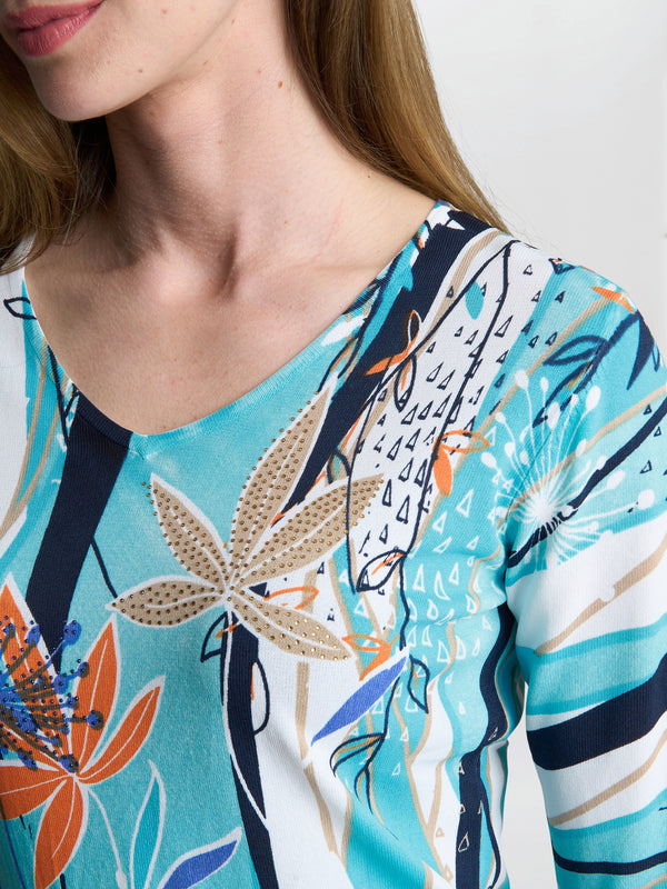 Ashlynn Lightweight Sweater With Diamante Detail