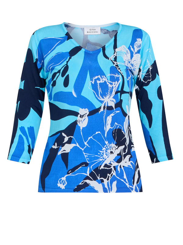 Atlanta Lightweight Sweater With Diamante Detail