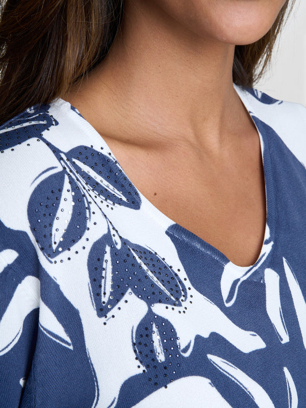 Barbie Lightweight Short Sleeve Sweater With Diamante Detail