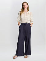 Blithe Chevron Detail Linen Trouser