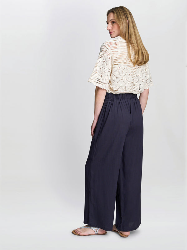 Blithe Chevron Detail Linen Trouser