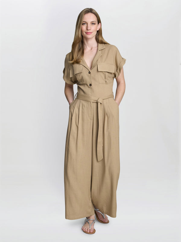 Carmela Linen Jumpsuit