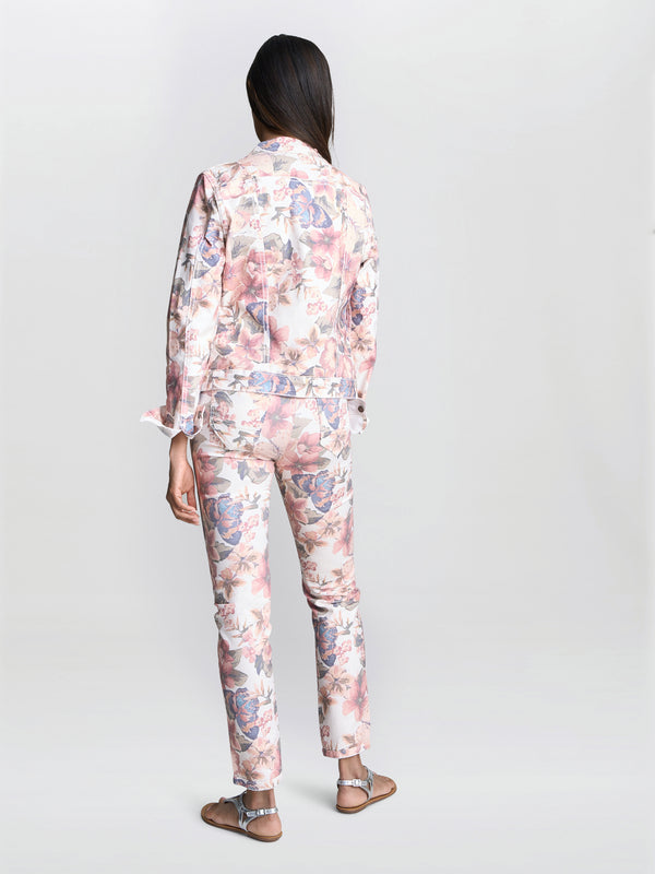 Cathy Reversible Floral Denim Jacket