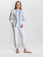 Clare Cotton Muslin Embroidered Shirt
