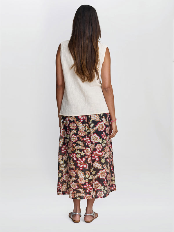 Claude Embroidered Cotton Sleeveless Shirt