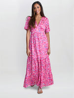 Deeann Pink Floral Dress