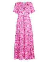 Deeann Pink Floral Dress