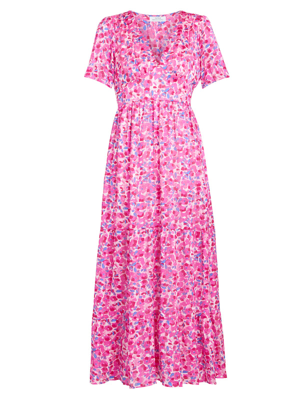 Deeann Pink Floral Dress