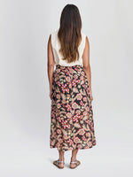 Emi Floral Elastic Waist Skirt