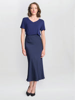 Bobbi Satin Bias Cut Skirt