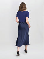 Bobbi Satin Bias Cut Skirt