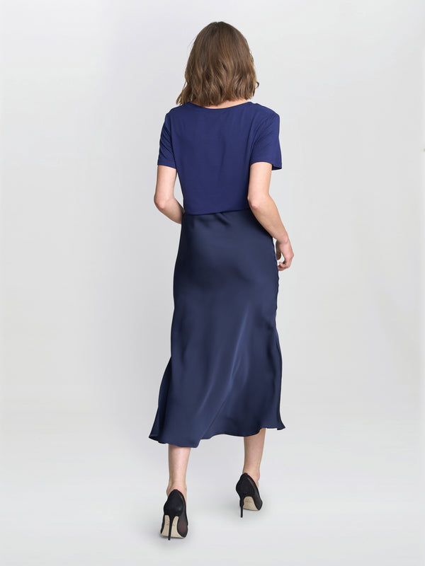 Bobbi Satin Bias Cut Skirt