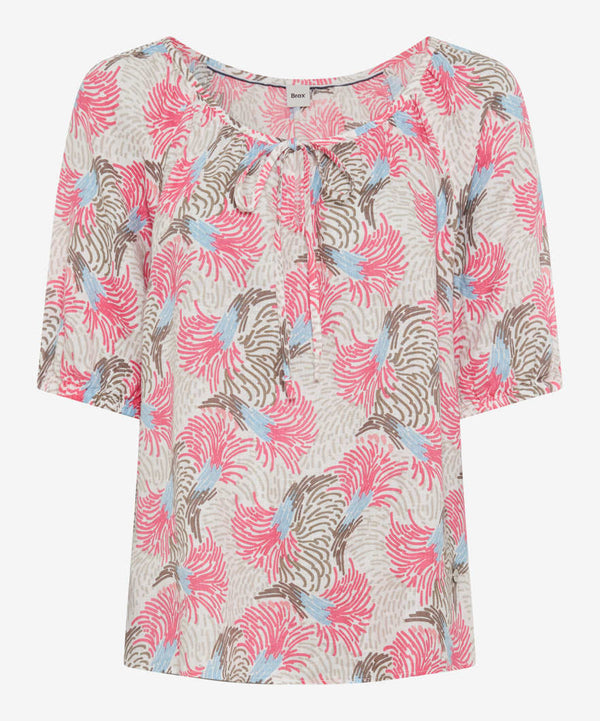 Brax Viva Linen Printed Blouse