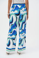 Joseph Ribkoff Woven Abstract Print Wide-Leg Pants