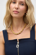 Joseph Ribkoff Lux Twill Bustier Fitted Top