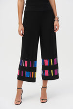 Joseph Ribkoff Silky Knit Stripe Print Culotte Pants