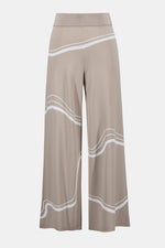 Joseph Ribkoff Abstract Jacquard Sweater Knit Culotte Pants