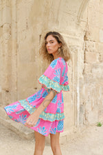 Piti Cuiti Pineapple Pink Short Dress