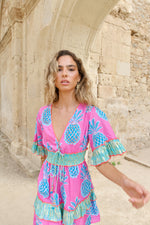 Piti Cuiti Pineapple Pink Short Dress
