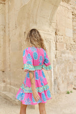 Piti Cuiti Pineapple Pink Short Dress