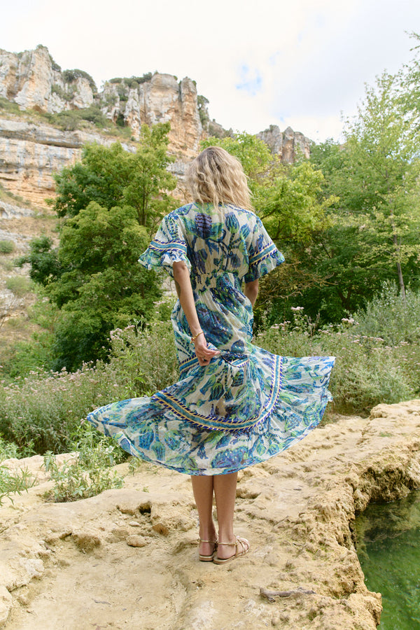 Piti Cuiti Ocean Pearl Maxi Dress