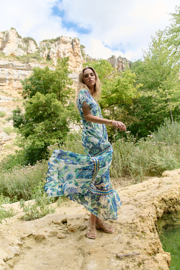 Piti Cuiti Ocean Pearl Maxi Dress