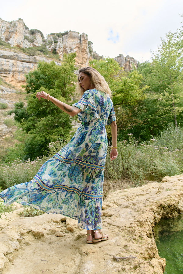 Piti Cuiti Ocean Pearl Maxi Dress