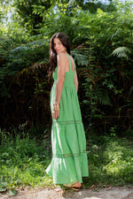 Piti Cuiti Samsara Green Halter Maxi Dress