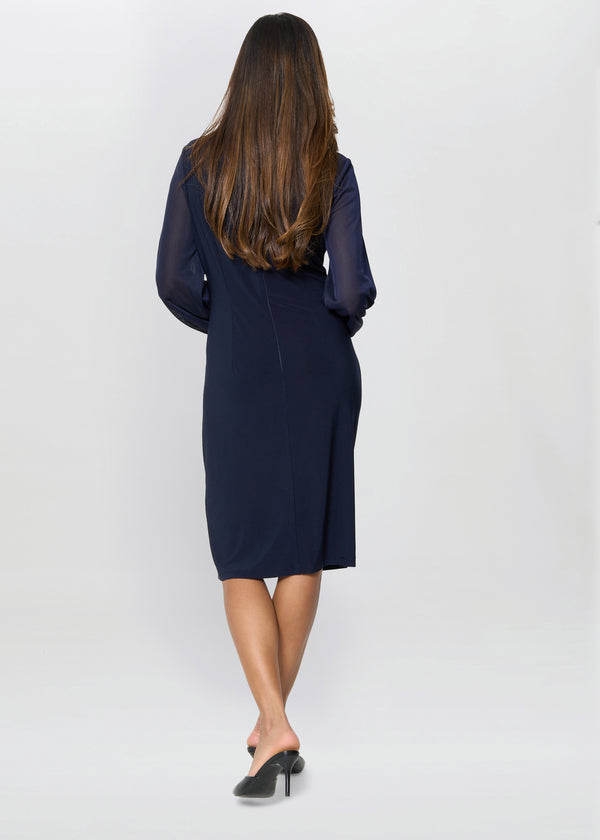 Dee Jersey Wrap With Mesh Sleeves