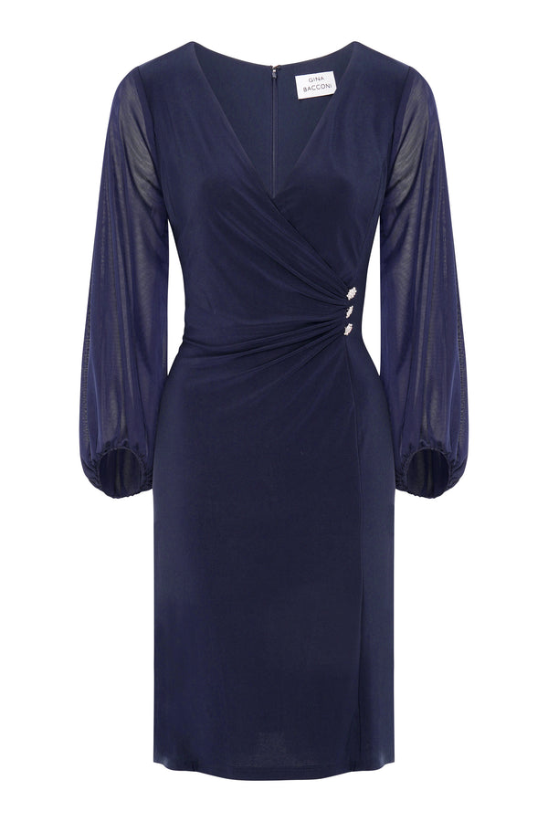 Dee Jersey Wrap With Mesh Sleeves